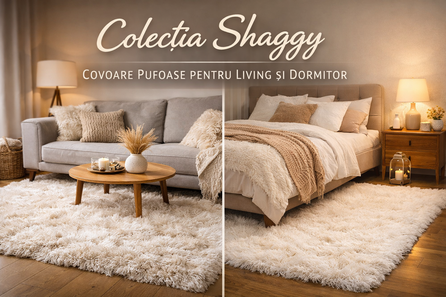 Colecția Shaggy Soft – Covoare Pufoase pentru Living și Dormitor