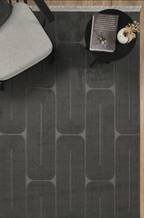 Covor Nordic Antracit Modern Antiderapant pentru Living – Arzen Nordic