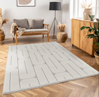 Covor Nordic Crem Modern Antiderapant pentru Living – Arzen Nordic