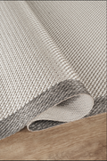 Covor Sisal Arzen Sisal Plus Gri cu Bordură Antracit, Antiderapant, Ușor de Curățat