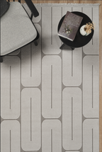 Covor Nordic Gri Modern Antiderapant pentru Living – Arzen Nordic
