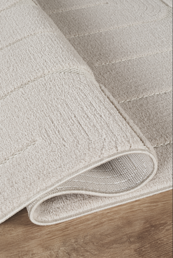 Covor Nordic Bej Modern Antiderapant pentru Living – Arzen Nordic