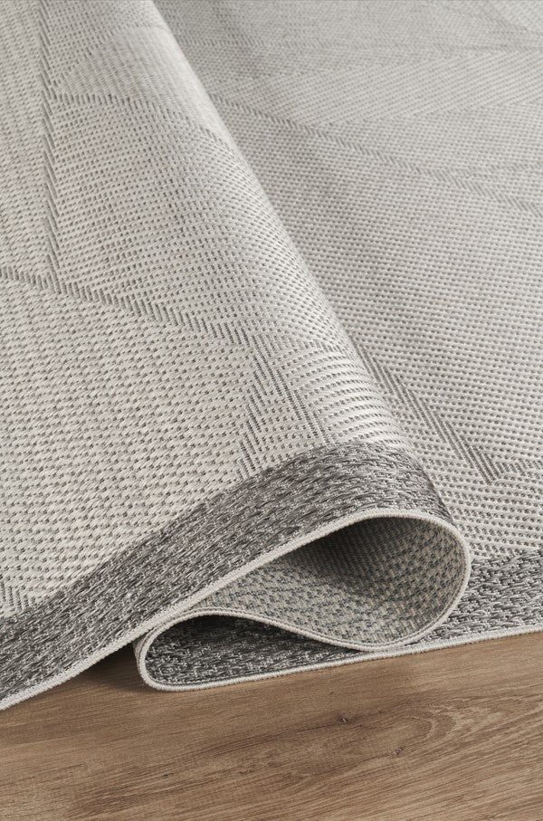 Covor Sisal Arzen Sisal Plus Gri Bordură Antracit, Antiderapant, Ușor de Curățat