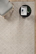 Covor Bouclé Bej Antiderapant pentru Living și Dormitor – Arzen Bouclé