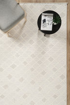 Covor Bouclé Crem Antiderapant pentru Living și Dormitor – Arzen Bouclé
