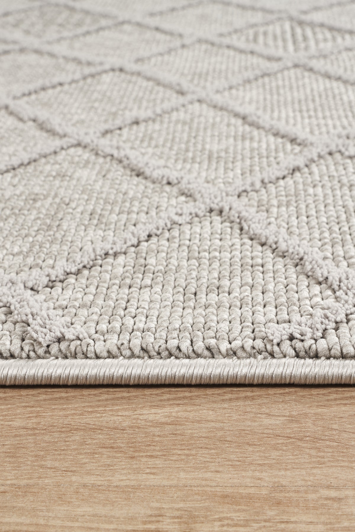 Covor Bouclé Gri Antiderapant pentru Living și Dormitor – Arzen Bouclé