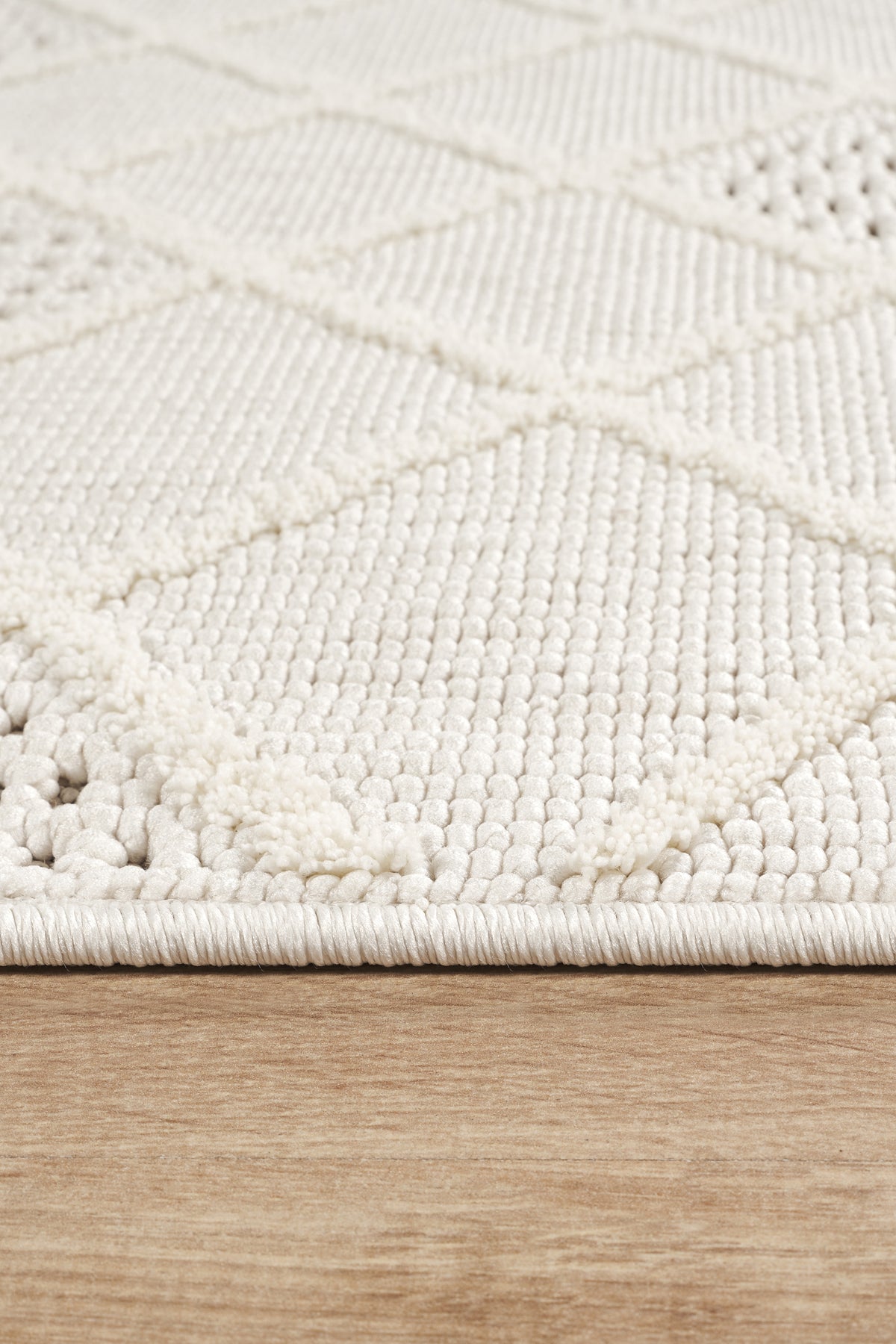 Covor Bouclé Crem Antiderapant pentru Living și Dormitor – Arzen Bouclé
