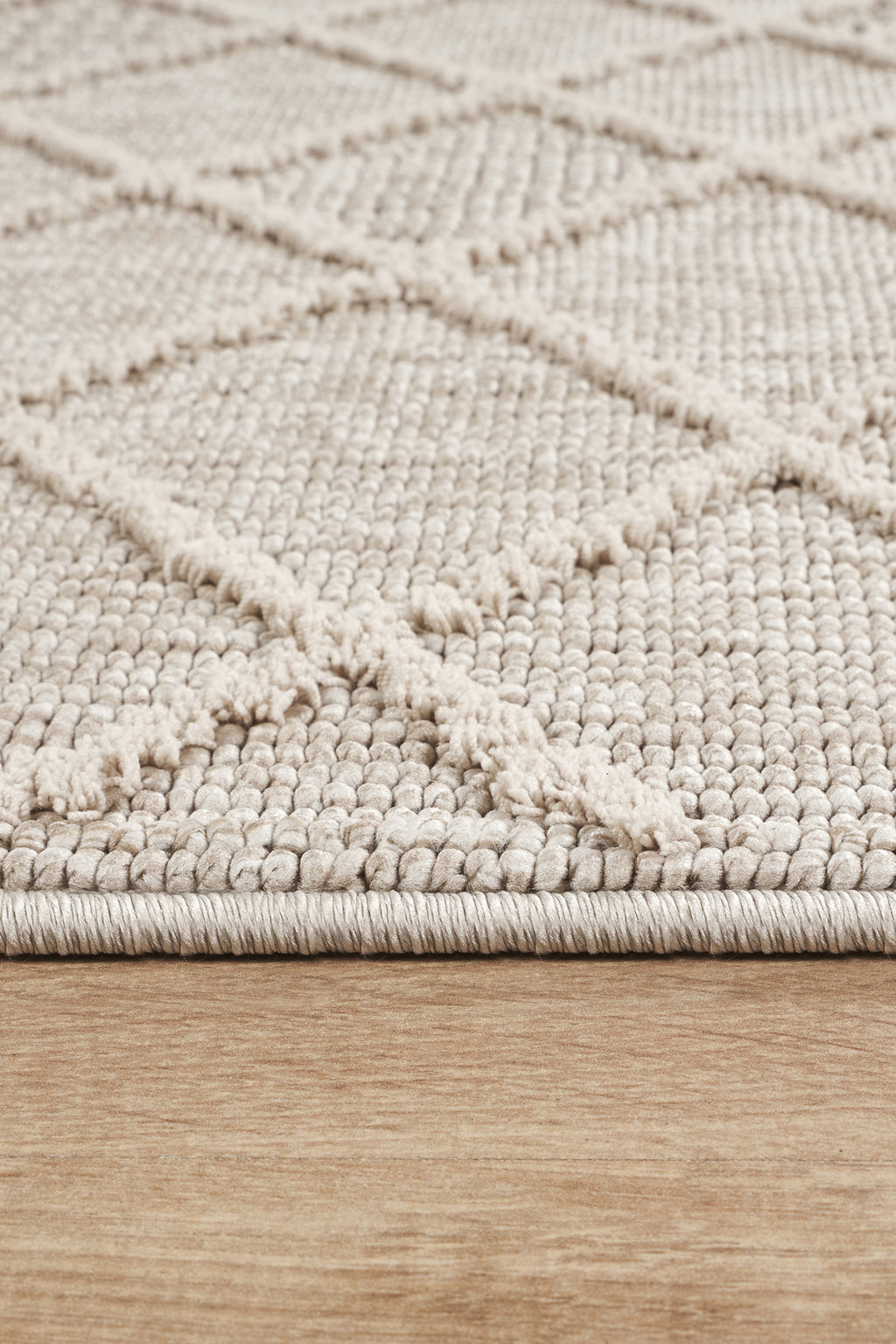 Covor Bouclé Bej Antiderapant pentru Living și Dormitor – Arzen Bouclé