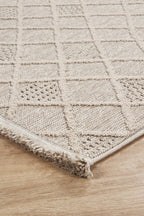 Covor Bouclé Bej Antiderapant pentru Living și Dormitor – Arzen Bouclé