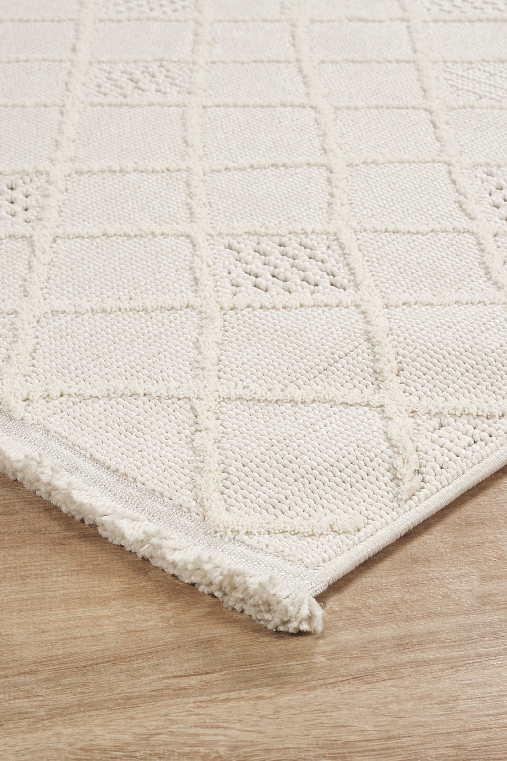 Covor Bouclé Crem Antiderapant pentru Living și Dormitor – Arzen Bouclé