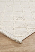 Covor Bouclé Crem Antiderapant pentru Living și Dormitor – Arzen Bouclé