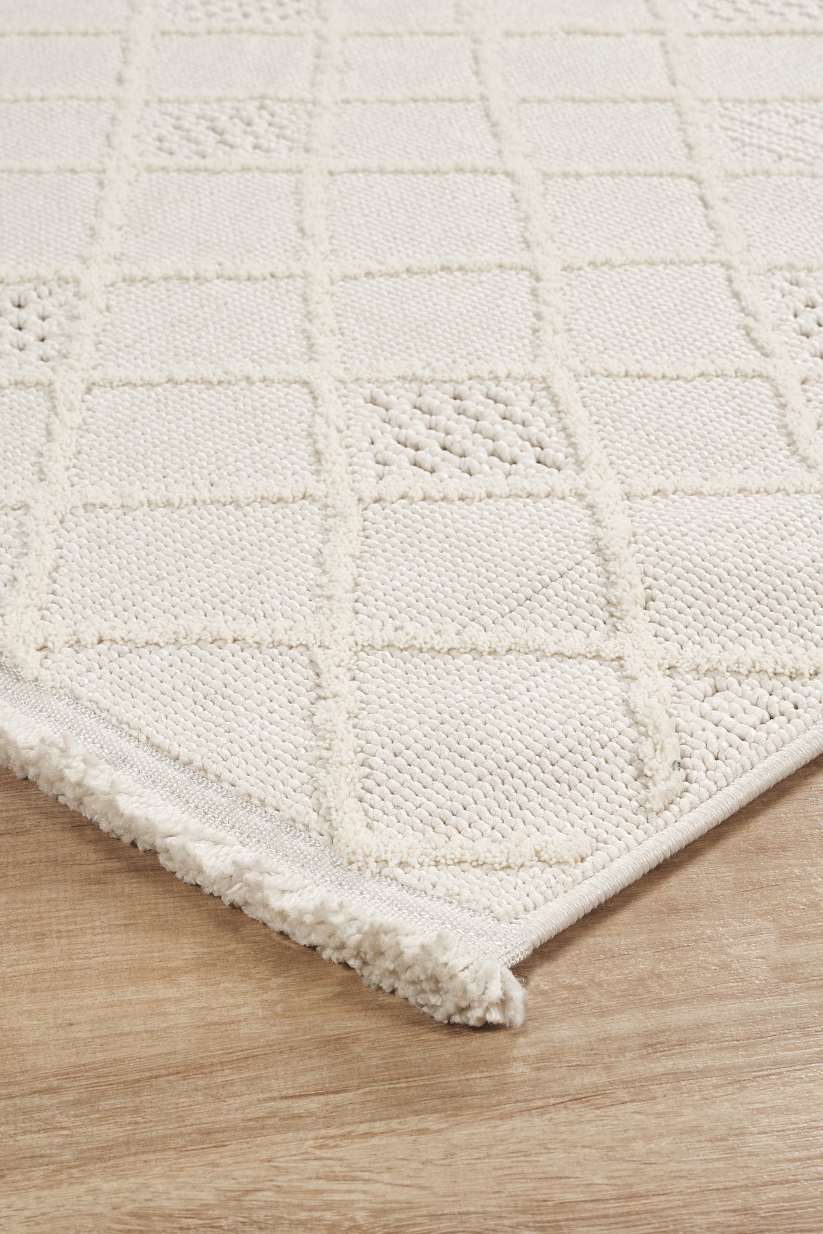Covor Bouclé Crem Antiderapant pentru Living și Dormitor – Arzen Bouclé
