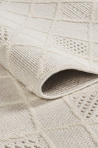 Covor Bouclé Crem Antiderapant pentru Living și Dormitor – Arzen Bouclé