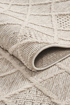 Covor Bouclé Bej Antiderapant pentru Living și Dormitor – Arzen Bouclé