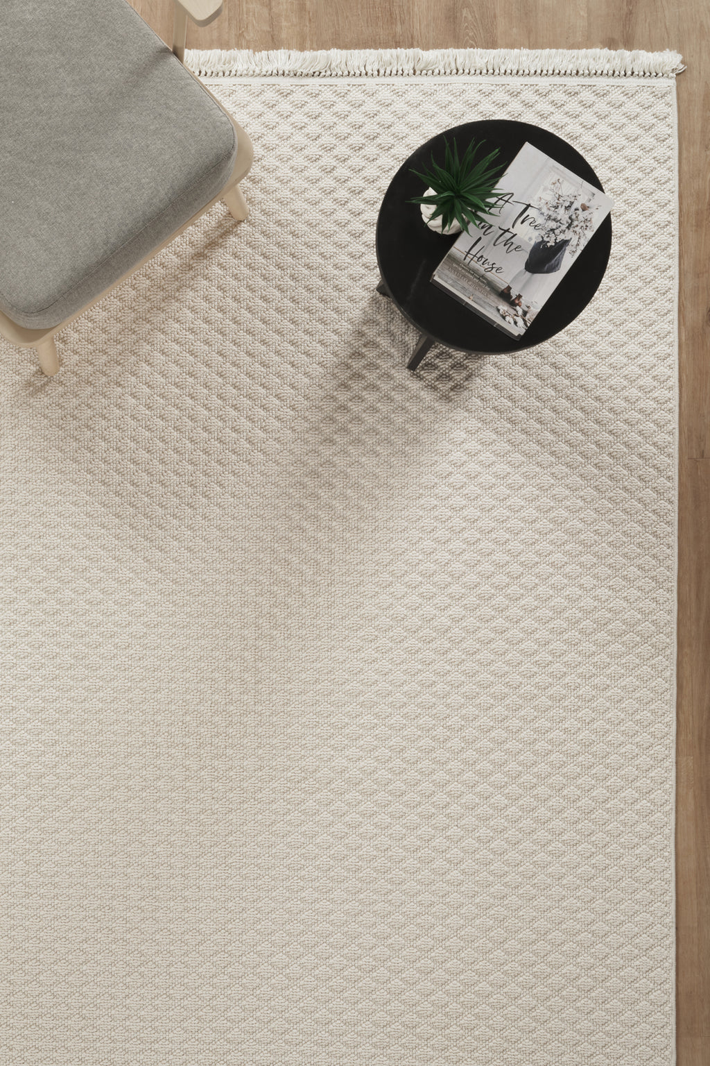 Covor Bouclé Crem Antiderapant pentru Living și Dormitor – Arzen Bouclé