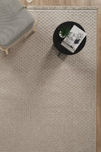 Covor Bouclé Bej Antiderapant pentru Living și Dormitor – Arzen Bouclé