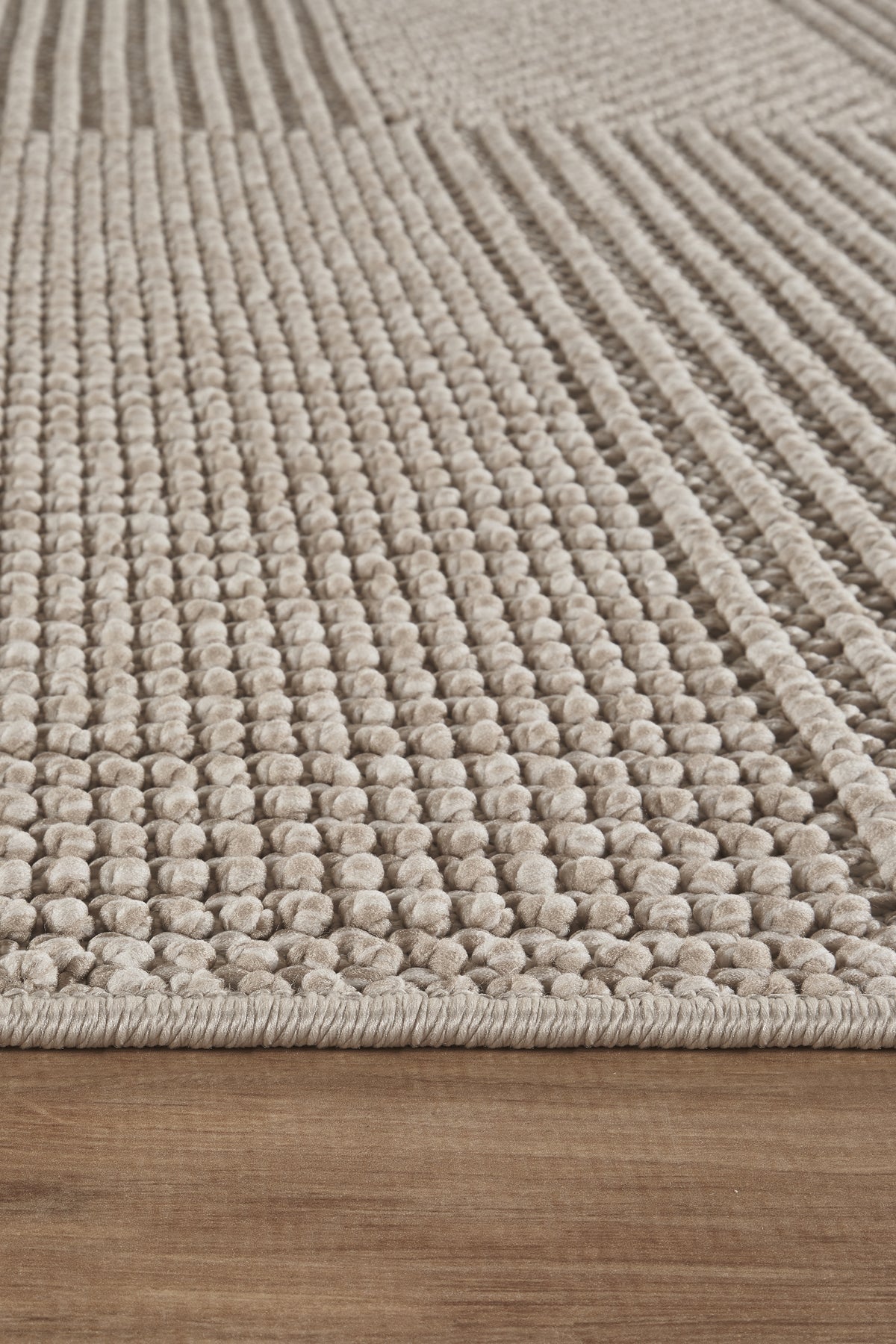 Covor Bouclé Bej Antiderapant pentru Living Modern – Arzen Bouclé