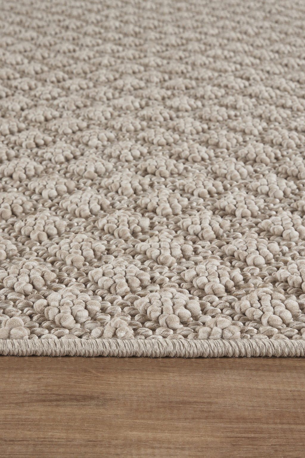 Covor Bouclé Bej Antiderapant pentru Living și Dormitor – Arzen Bouclé