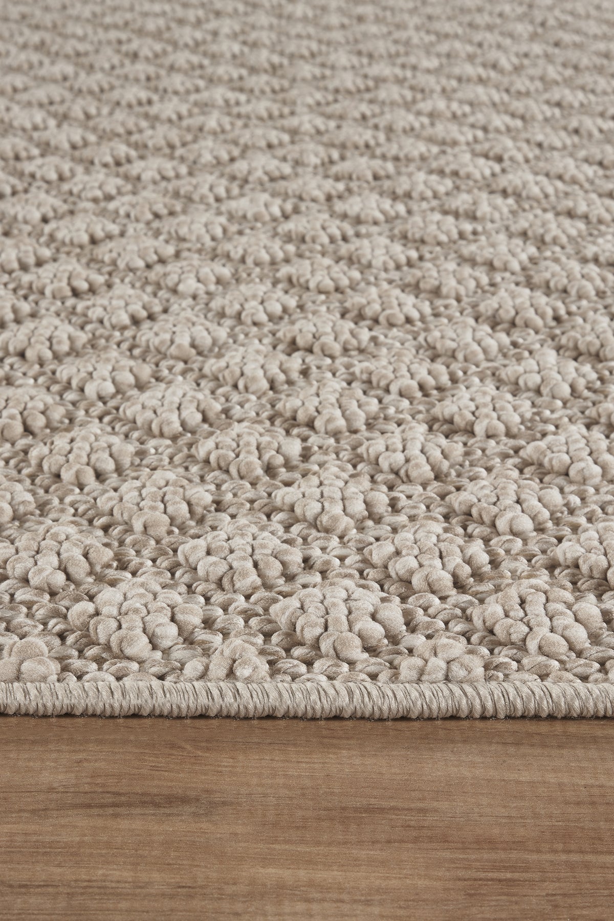 Covor Bouclé Bej Antiderapant pentru Living și Dormitor – Arzen Bouclé