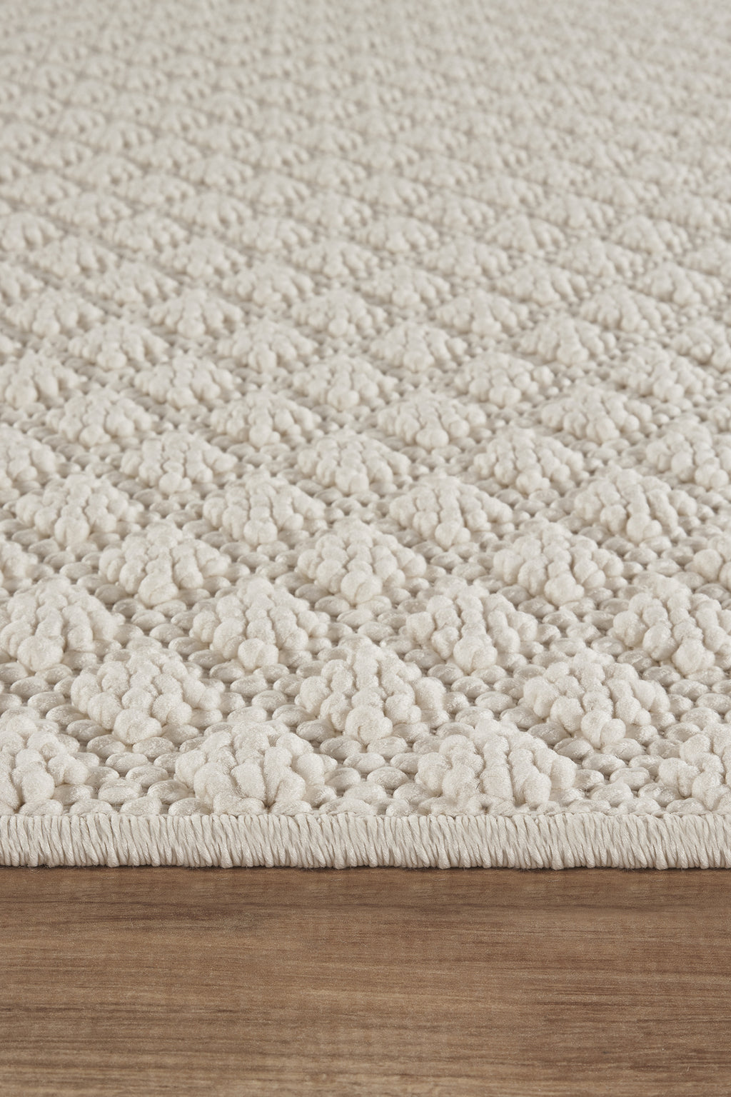 Covor Bouclé Crem Antiderapant pentru Living și Dormitor – Arzen Bouclé