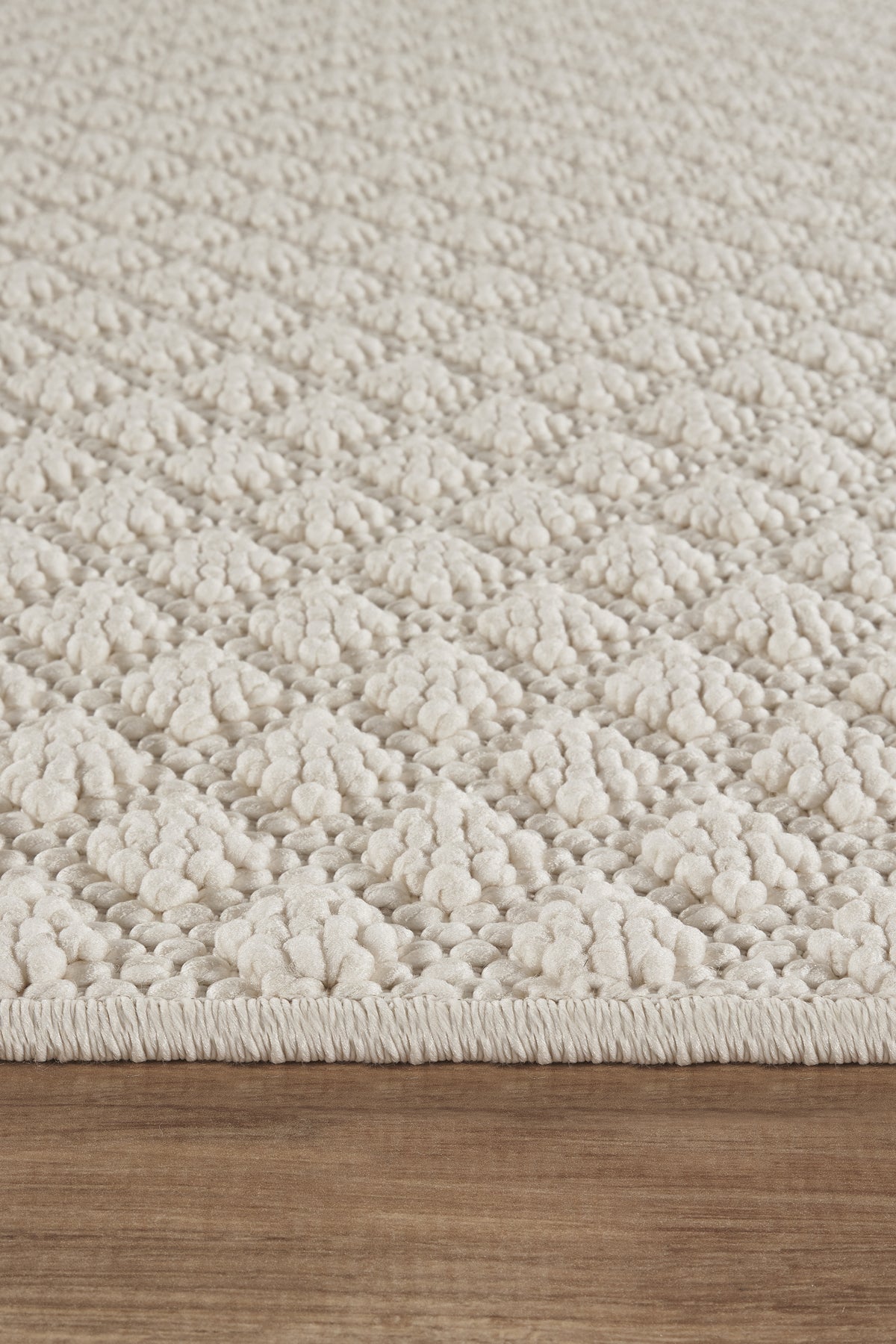 Covor Bouclé Crem Antiderapant pentru Living și Dormitor – Arzen Bouclé