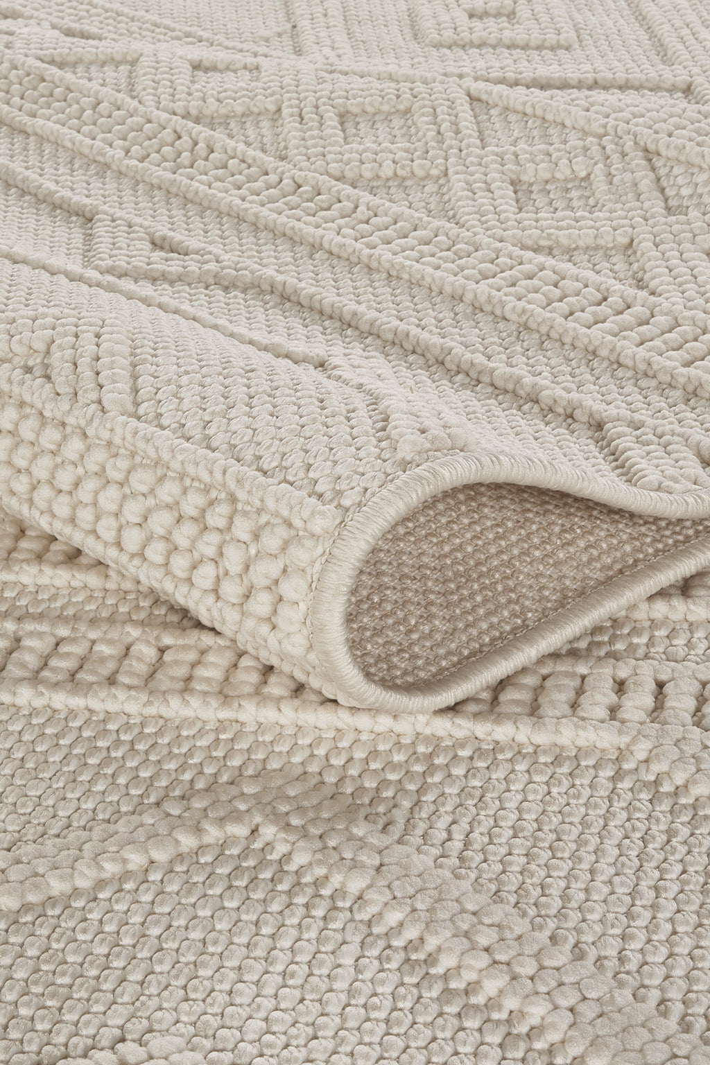 Covor Bouclé Crem Antiderapant pentru Living și Dormitor – Arzen Bouclé