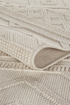 Covor Bouclé Crem Antiderapant pentru Living și Dormitor – Arzen Bouclé