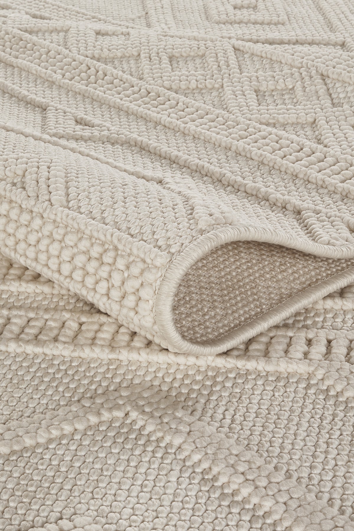 Covor Bouclé Crem Antiderapant pentru Living și Dormitor – Arzen Bouclé