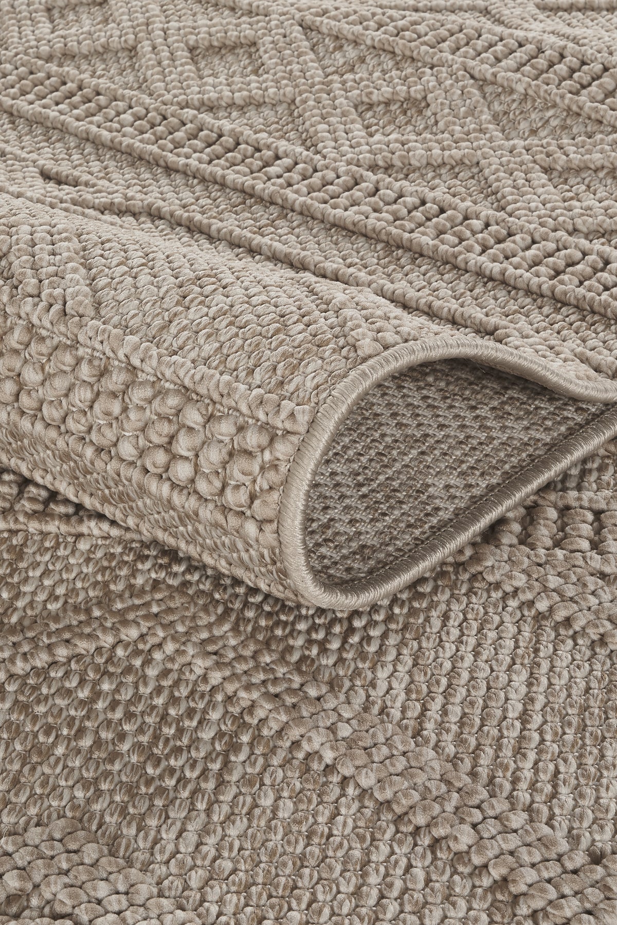 Covor Bouclé Bej Antiderapant pentru Living și Dormitor – Arzen Bouclé