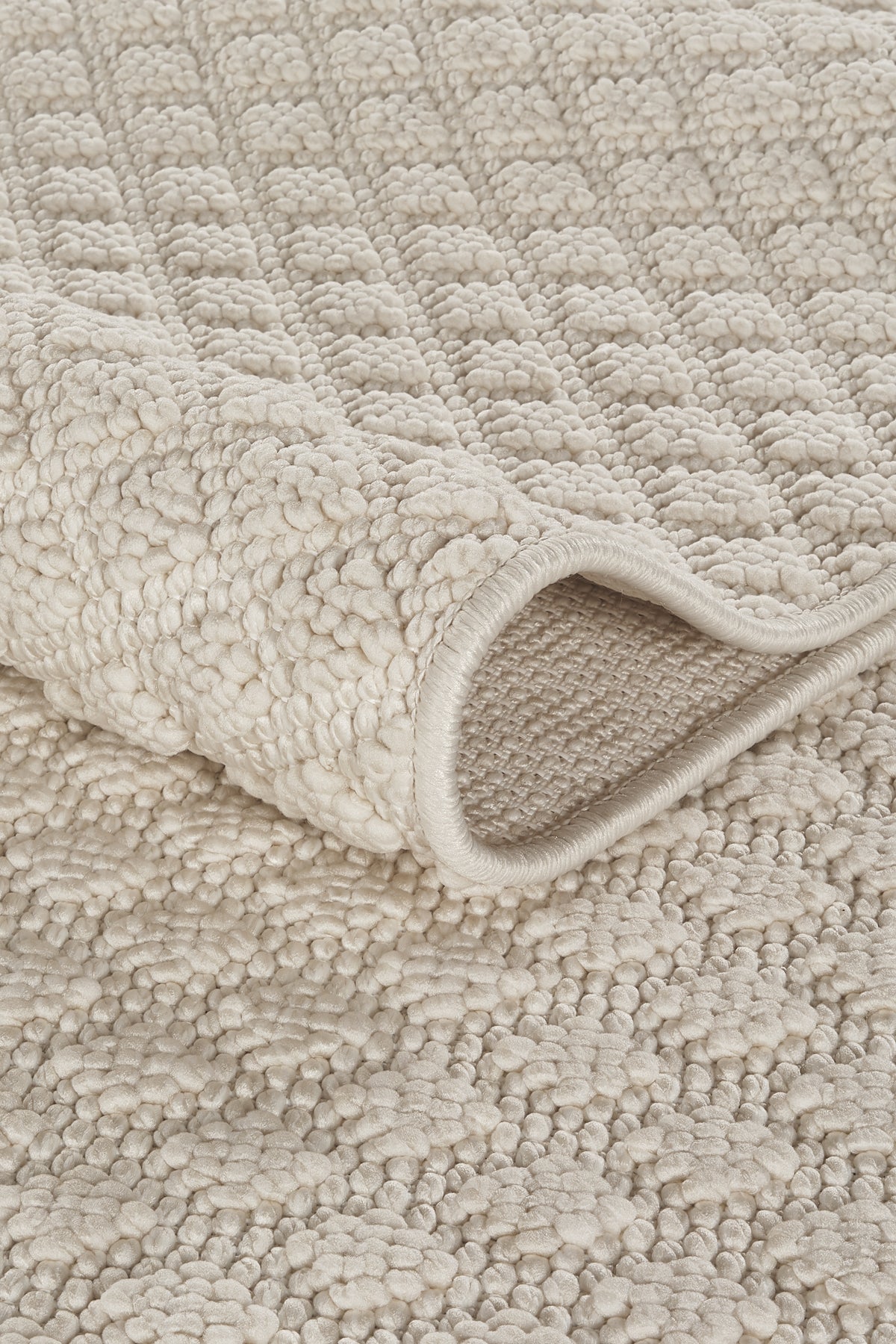 Covor Bouclé Crem Antiderapant pentru Living și Dormitor – Arzen Bouclé
