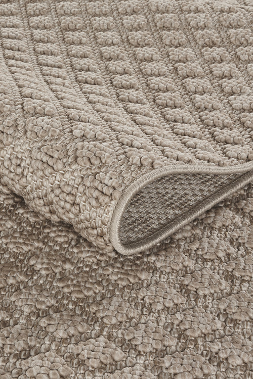 Covor Bouclé Bej Antiderapant pentru Living și Dormitor – Arzen Bouclé