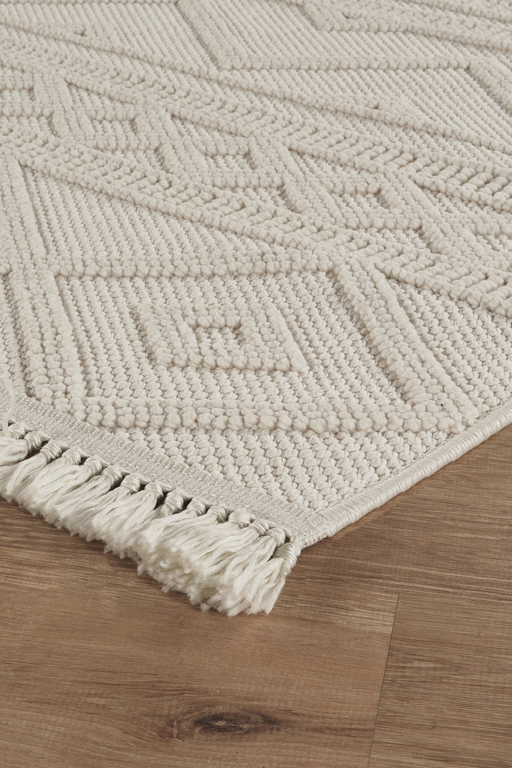 Covor Bouclé Crem Antiderapant pentru Living și Dormitor – Arzen Bouclé