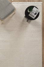Covor Bouclé Crem Antiderapant pentru Living și Dormitor – Arzen Bouclé