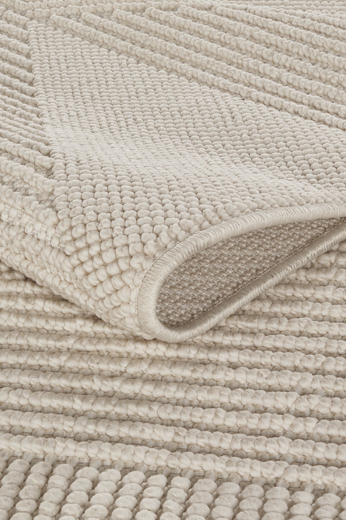 Covor Bouclé Crem Antiderapant pentru Living și Dormitor – Arzen Bouclé