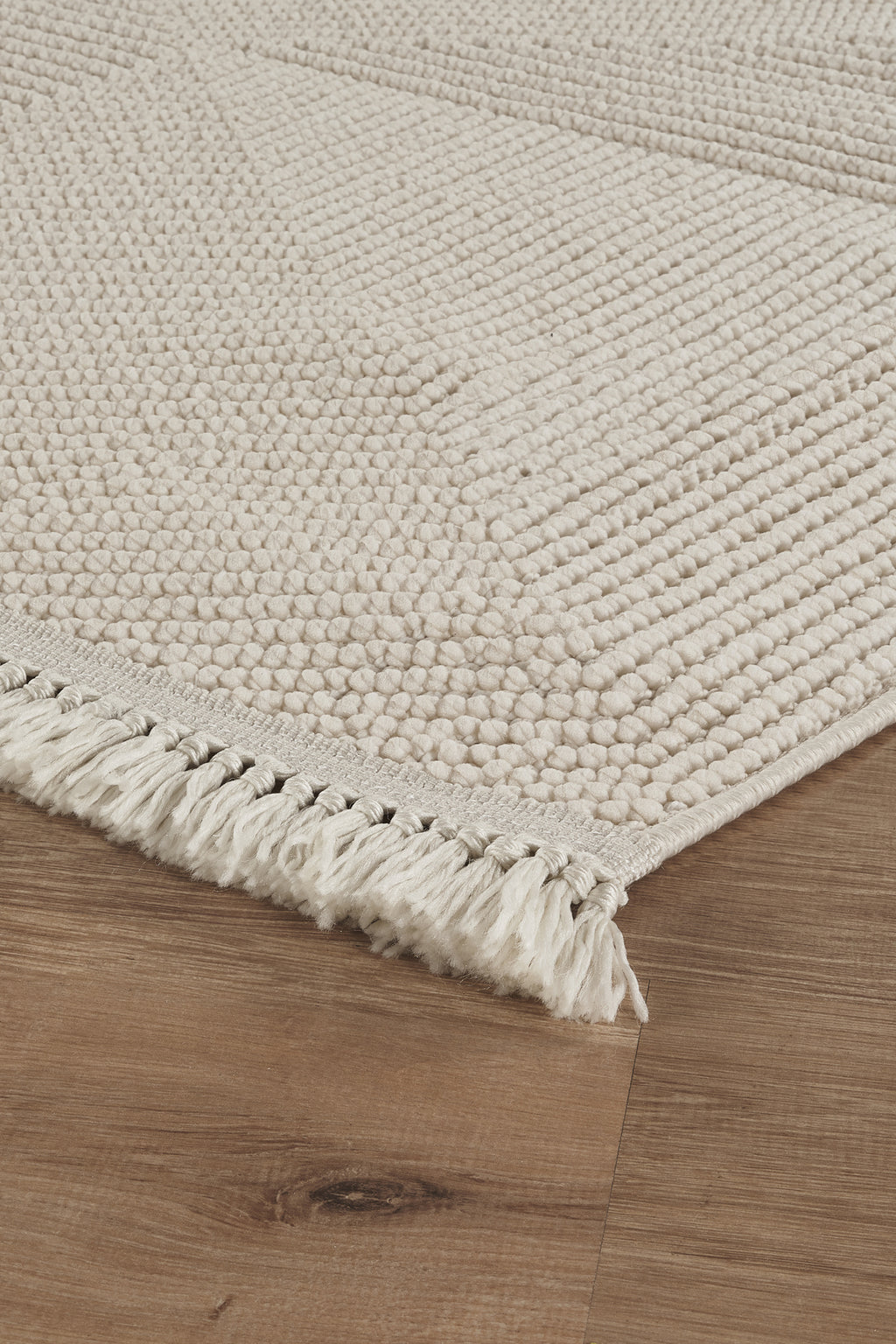 Covor Bouclé Crem Antiderapant pentru Living și Dormitor – Arzen Bouclé