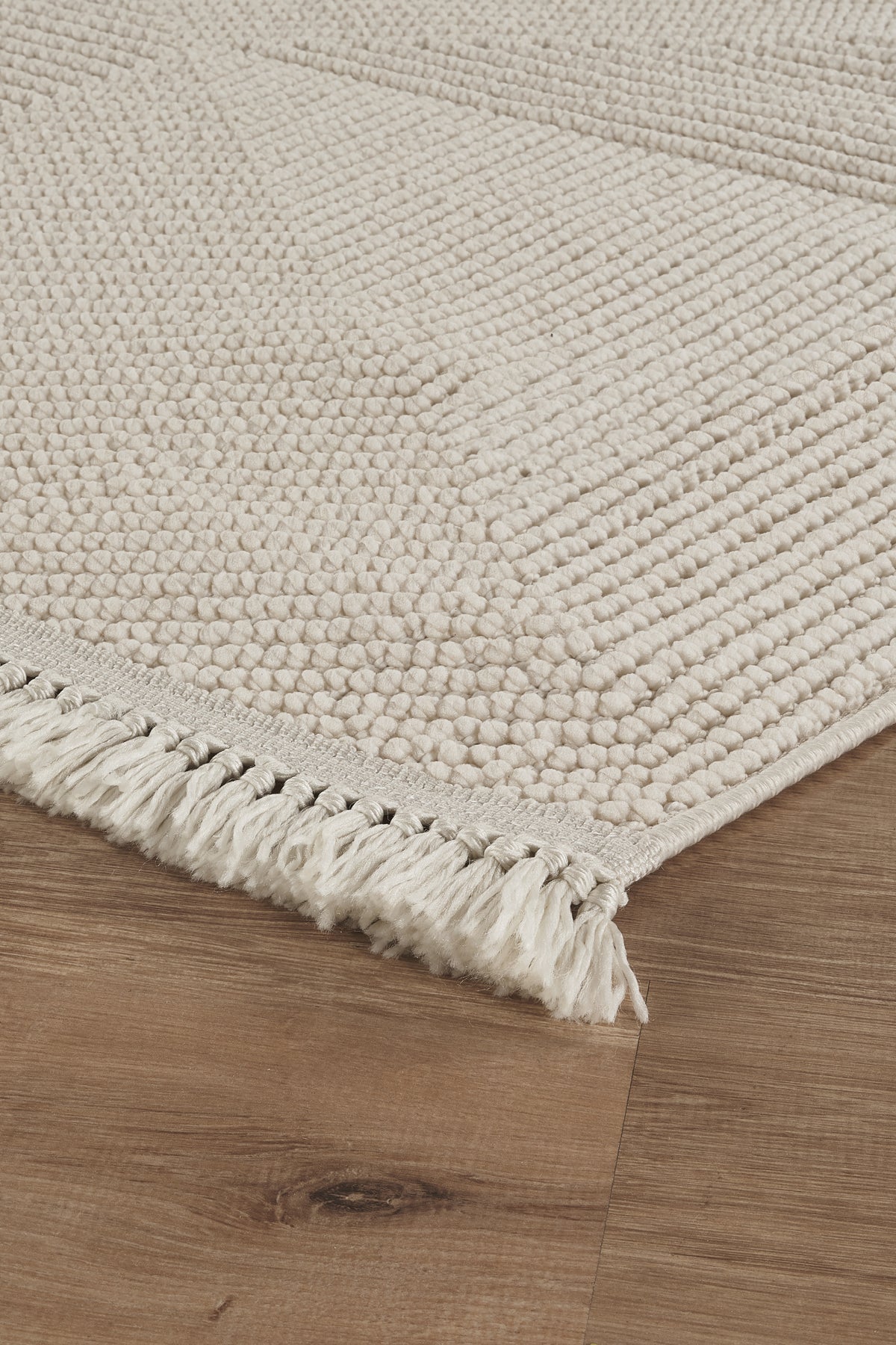 Covor Bouclé Crem Antiderapant pentru Living și Dormitor – Arzen Bouclé