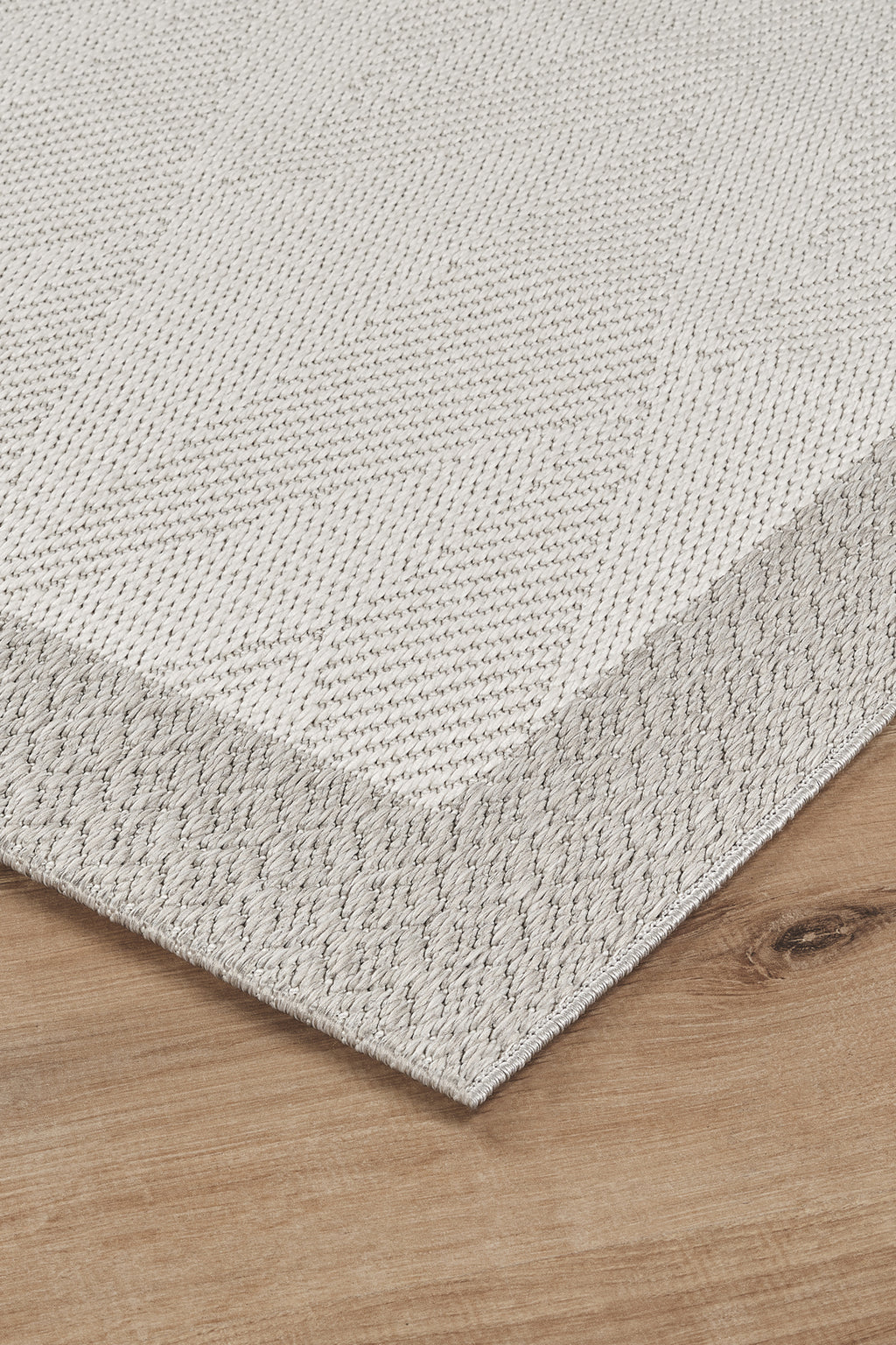 Covor Sisal Arzen Sisal Plus Krem cu Bordură Gri, Antiderapant, Ușor de Curățat