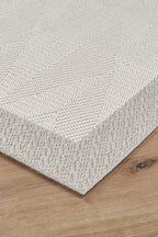 Covor Sisal Arzen Sisal Plus Krem cu Bordură Gri, Antiderapant, Ușor de Curățat