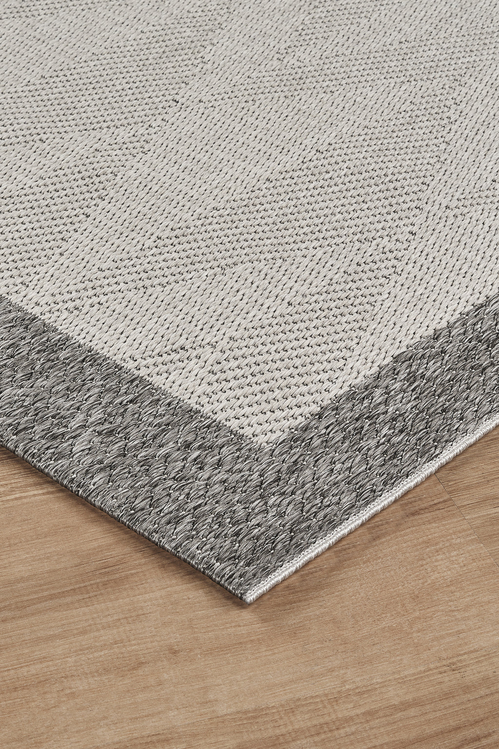 Covor Sisal Arzen Sisal Plus Gri Bordură Antracit, Antiderapant, Ușor de Curățat