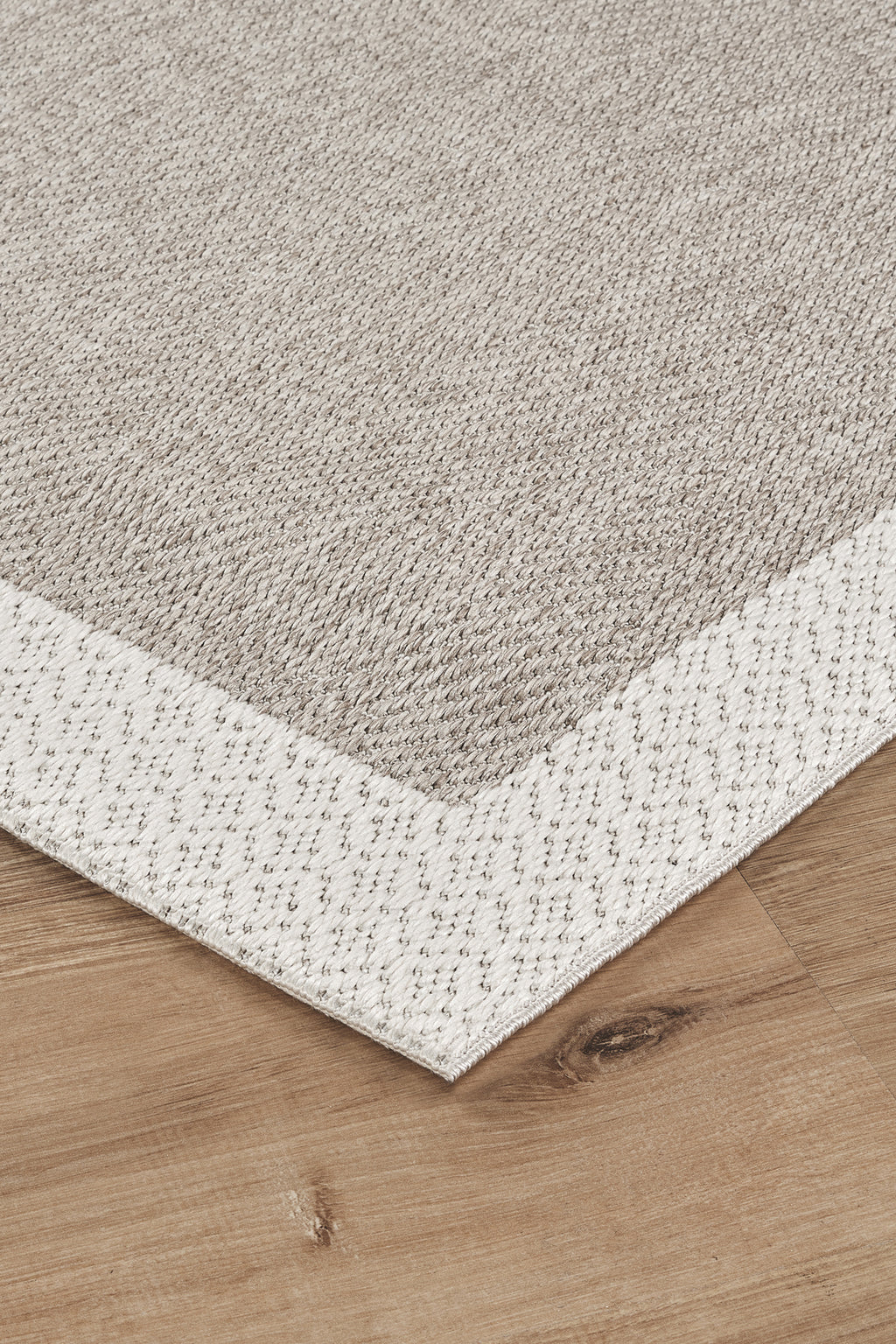 Covor Sisal Arzen Sisal Plus Bej cu Bordură Krem, Antiderapant, Ușor de Curățat