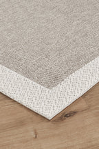 Covor Sisal Arzen Sisal Plus Bej cu Bordură Krem, Antiderapant, Ușor de Curățat