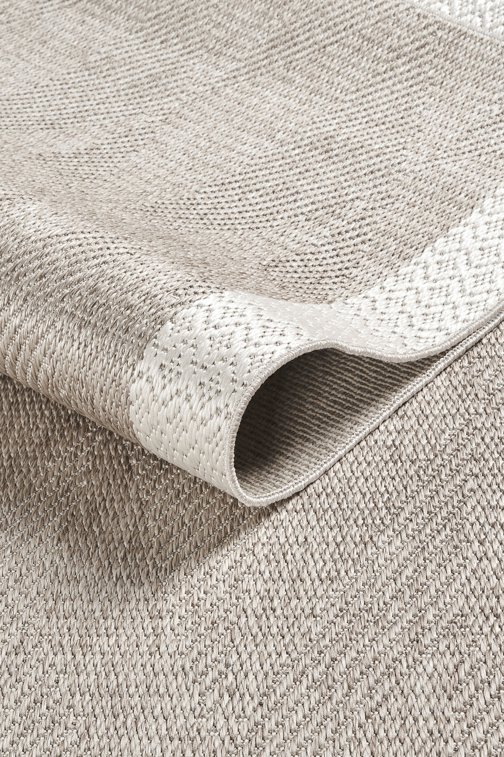 Covor Sisal Arzen Sisal Plus Bej cu Bordură Krem, Antiderapant, Ușor de Curățat