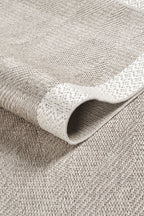 Covor Sisal Arzen Sisal Plus Bej cu Bordură Krem, Antiderapant, Ușor de Curățat