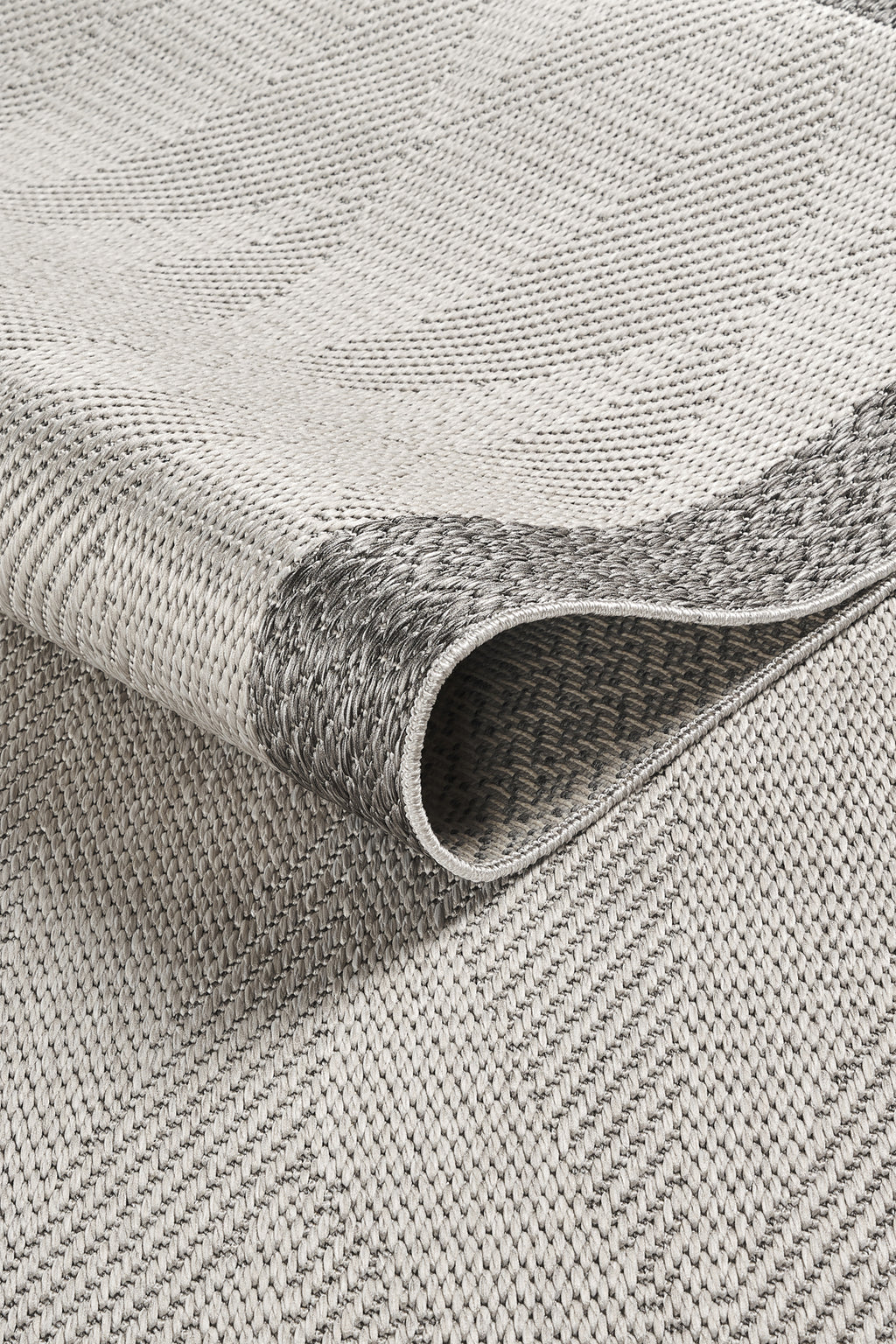 Covor Sisal Arzen Sisal Plus Gri Bordură Antracit, Antiderapant, Ușor de Curățat