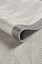 Covor Sisal Arzen Sisal Plus Gri Bordură Antracit, Antiderapant, Ușor de Curățat