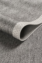 Covor Sisal Arzen Sisal Plus Antracit cu Bordură Gri, Antiderapant, Ușor de Curățat