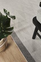 Covor Sisal Arzen Sisal Plus Gri Bordură Antracit, Antiderapant, Ușor de Curățat