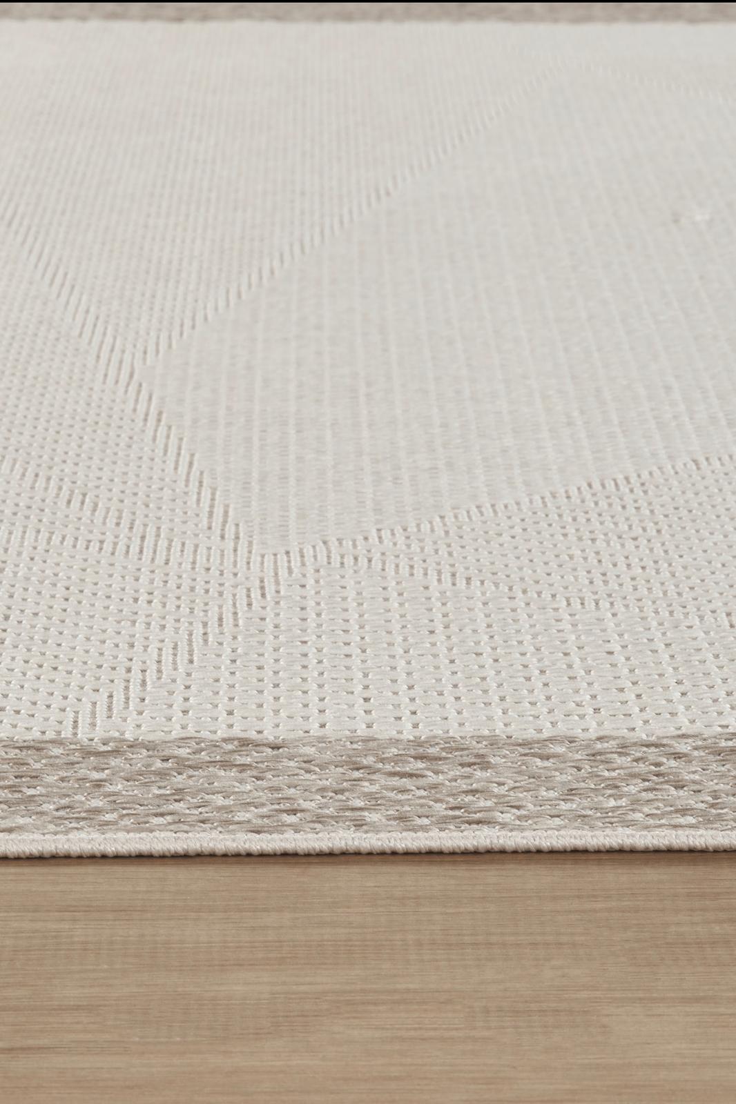 Covor Sisal Arzen Sisal Plus Krem cu Bordură Bej, Antiderapant, Ușor de Curățat