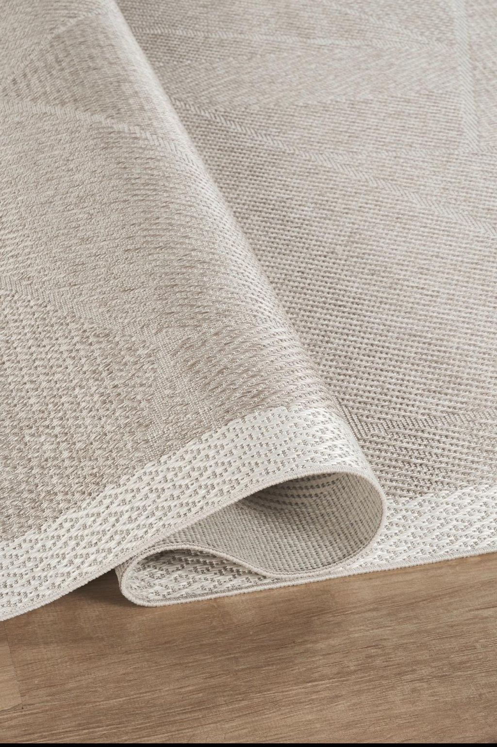Covor Sisal Arzen Sisal Plus Bej cu Bordură Krem, Antiderapant, Ușor de Curățat