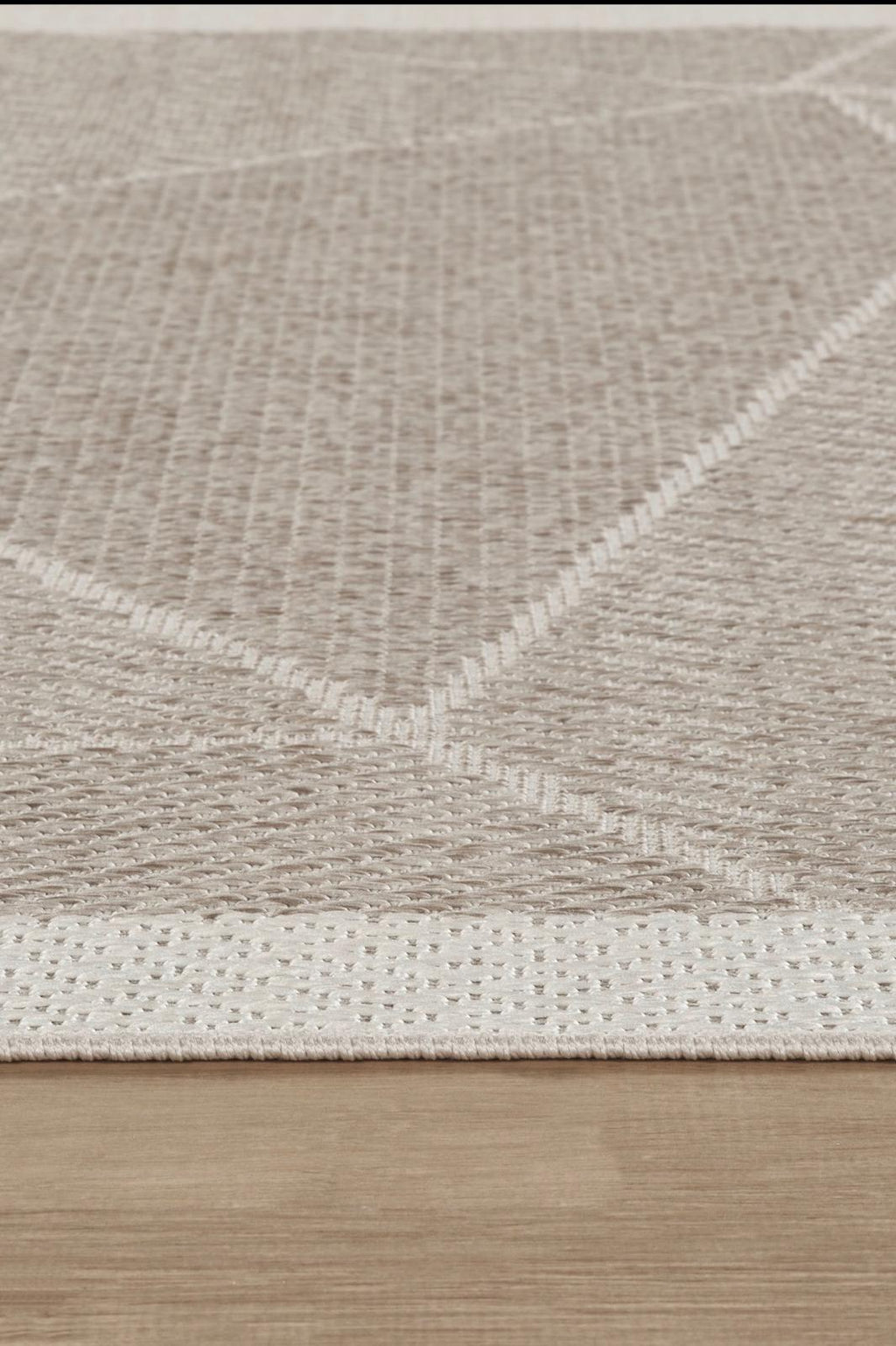 Covor Sisal Arzen Sisal Plus Bej cu Bordură Krem, Antiderapant, Ușor de Curățat